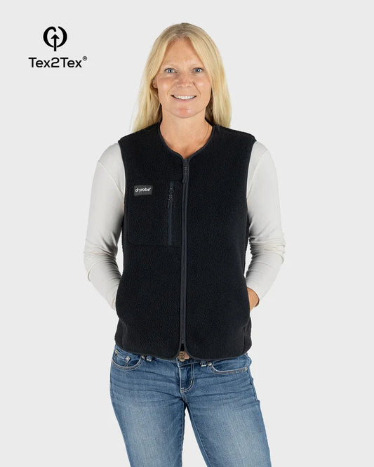 Dryrobe® Black Thermal Unisex Fleece Gilet