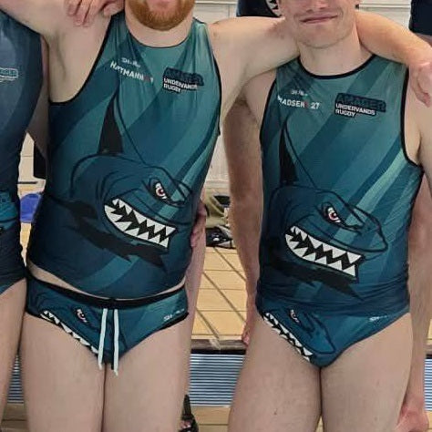 SHOALO Customised - Amager UWR Unisex CONTOUR TECH Vest (Singlet / Jersey) + NAME + NUMBER* To be worn in the pool