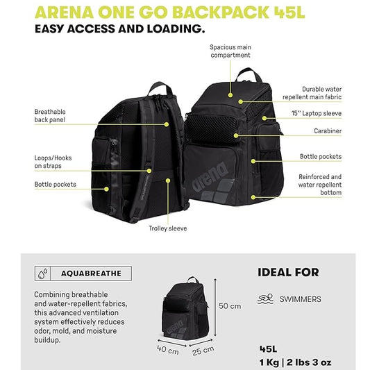 ARENA One Go Fruits - Swimming Backpack / Rucksack (45L)