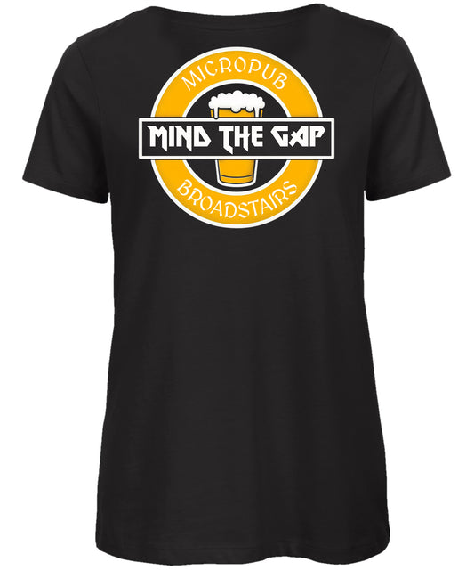 Customised - Mind The Gap Women's ORGANIC Cotton V-Neck T-Shirt