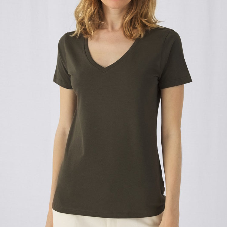 Customised - Mind The Gap Women's ORGANIC Cotton V-Neck T-Shirt