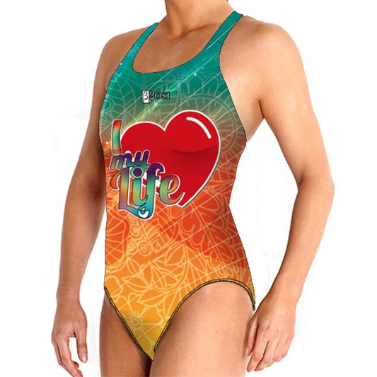 .IN_STK - BBOSI I Love My Life - Womens Water Polo Suits / Costume