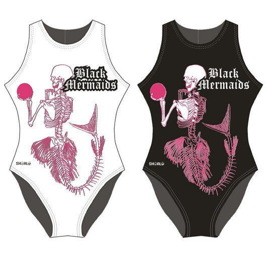 SHOALO Customised - Black Mermaids UWR Womens Water Polo Suits + NAME