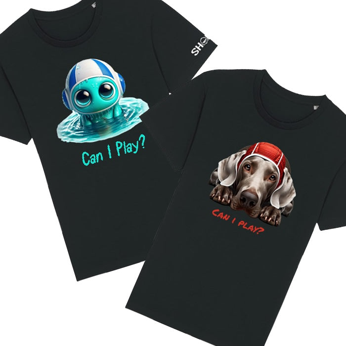 SHOALO - Can I PLay? Premium Organic Cotton Unisex T-Shirt - 2 PACK