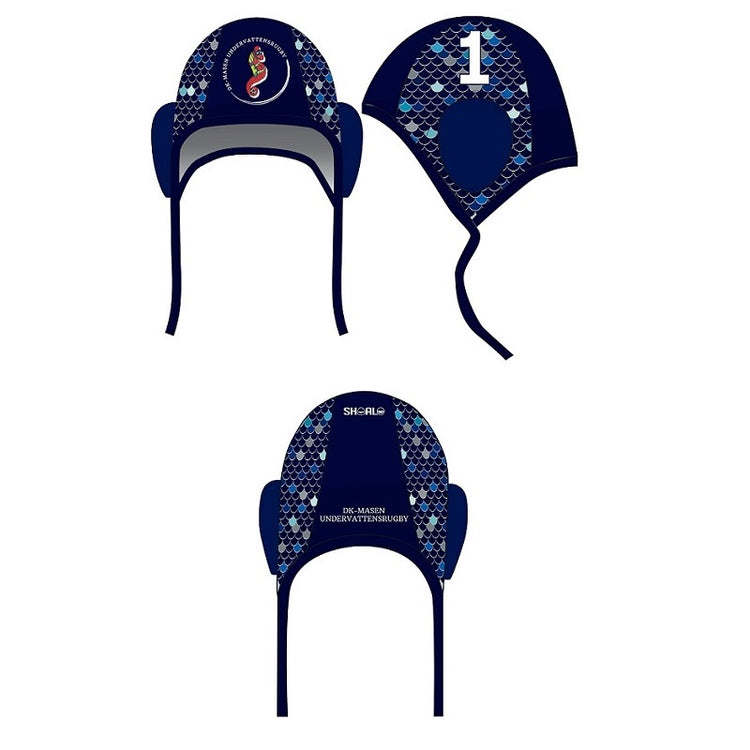 SHOALO Customised - DK Masen Underwater Rugby Water Polo Caps - SINGLE (Various Colours)