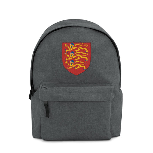 SHOALO Embroidered 3 Lions England Themed Water Polo Crest - Backpack / Rucksack (18L)
