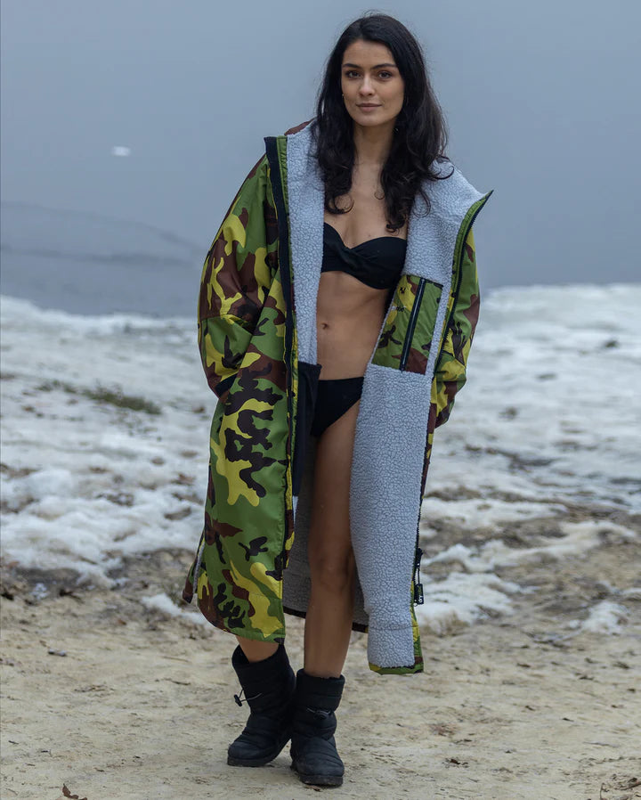 Dryrobe® Camo Grey Advance Changing Robe
