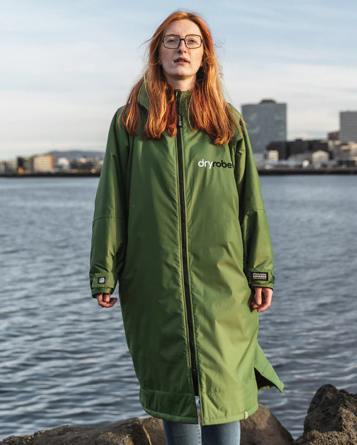 Dryrobe® Forest Green Black Advance Changing Robe