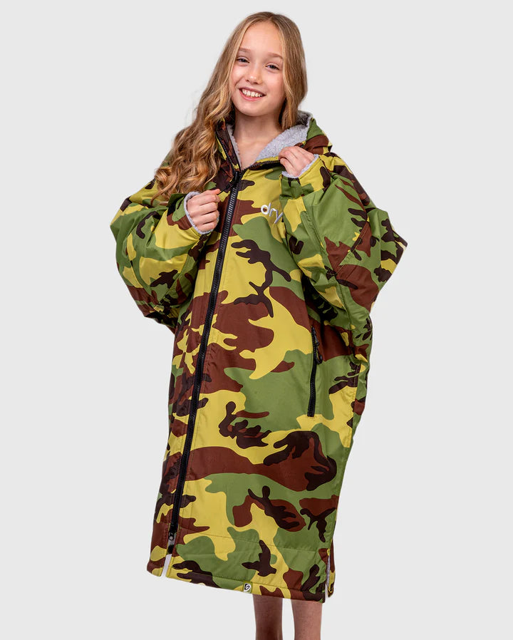 Dryrobe® Camo Grey Kids Advance Changing Robe