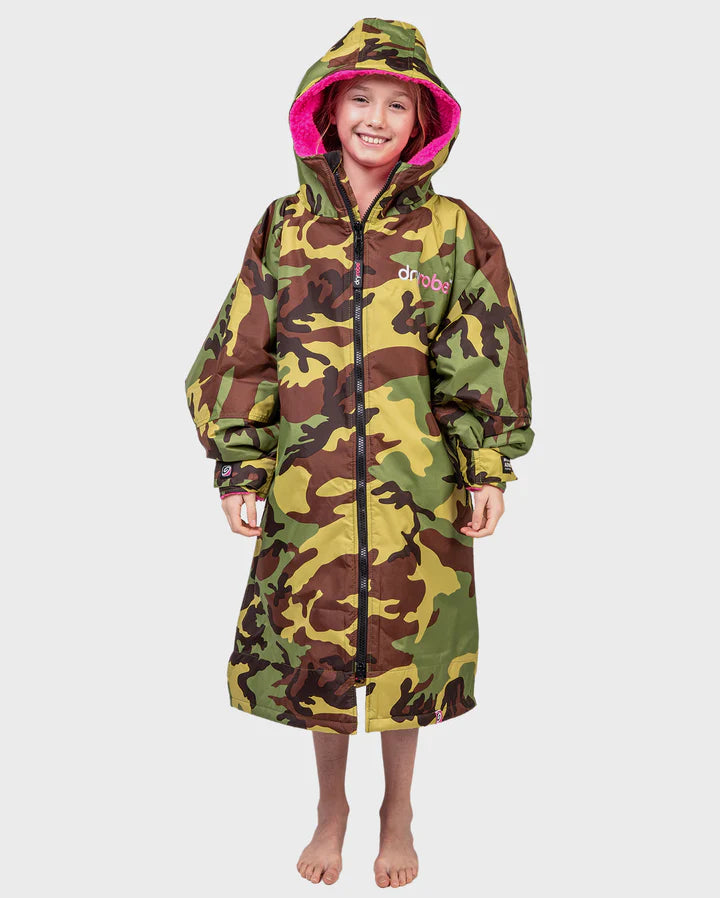 Dryrobe® Camo Pink Kids Advance Changing Robe