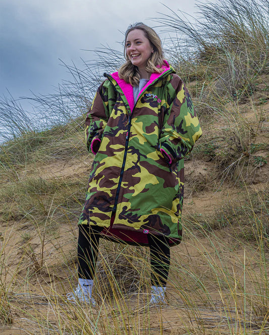 Dryrobe® Camo Pink Kids Advance Changing Robe