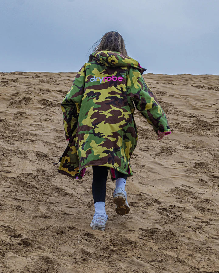 Dryrobe® Camo Pink Kids Advance Changing Robe