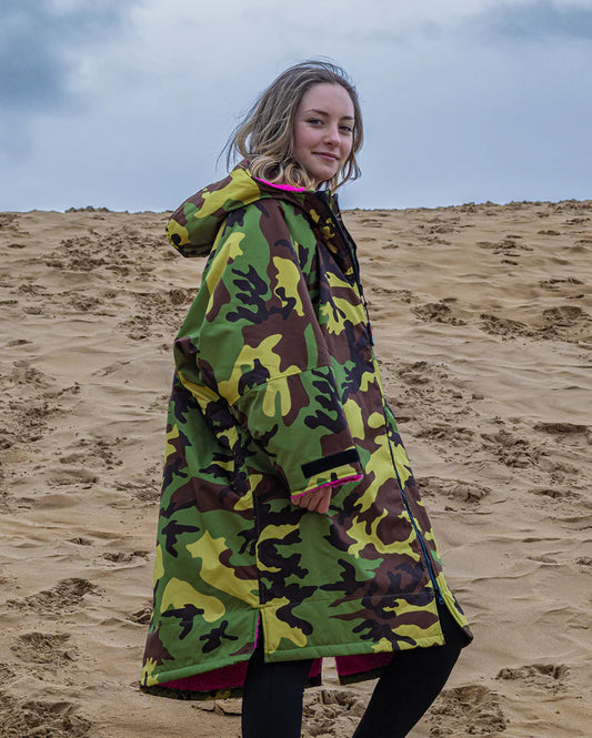 Dryrobe® Camo Pink Kids Advance Changing Robe