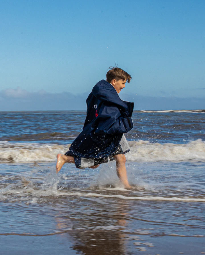 Dryrobe® Navy Grey Kids Advance Changing Robe