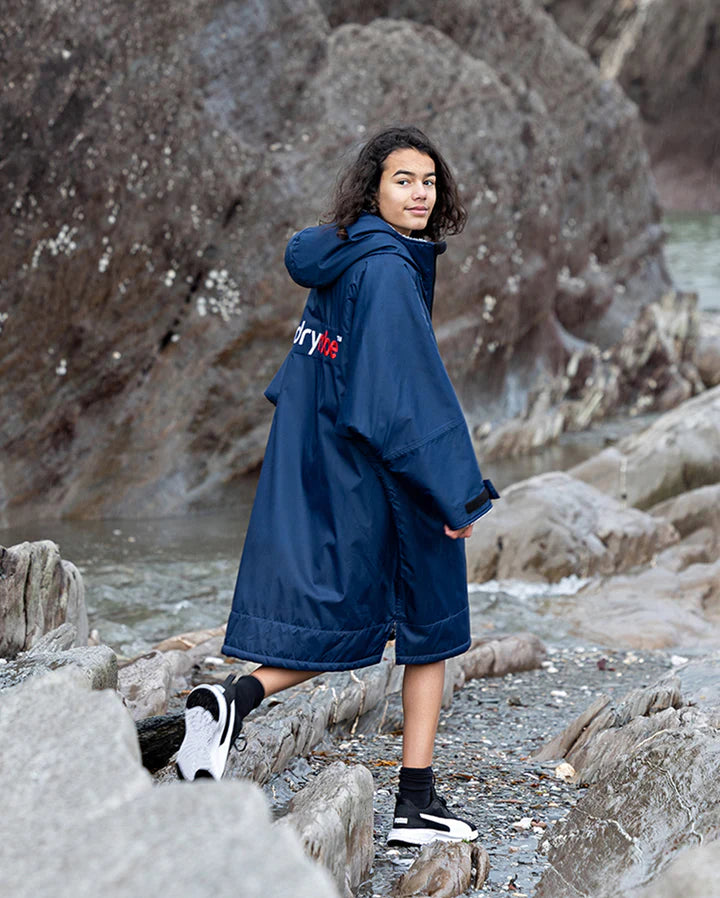 Dryrobe® Navy Grey Kids Advance Changing Robe