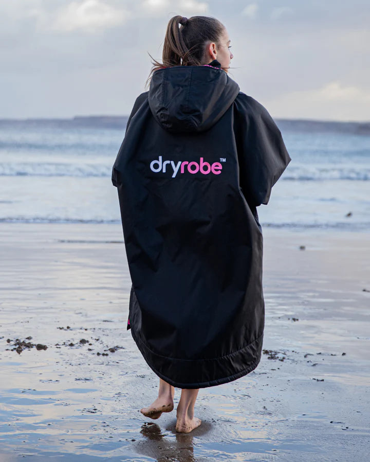 Dryrobe® Black Pink Kids Advance Changing Robe