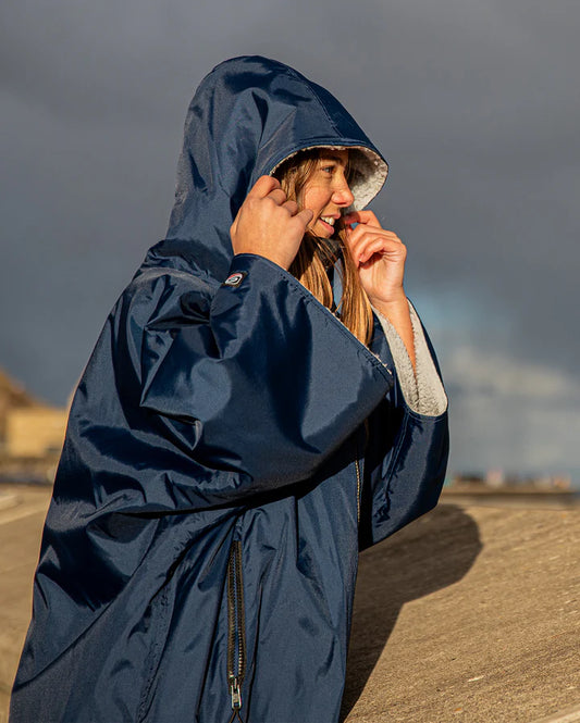 Dryrobe® Navy Grey Easy-Fit Kids Advance Changing Robe