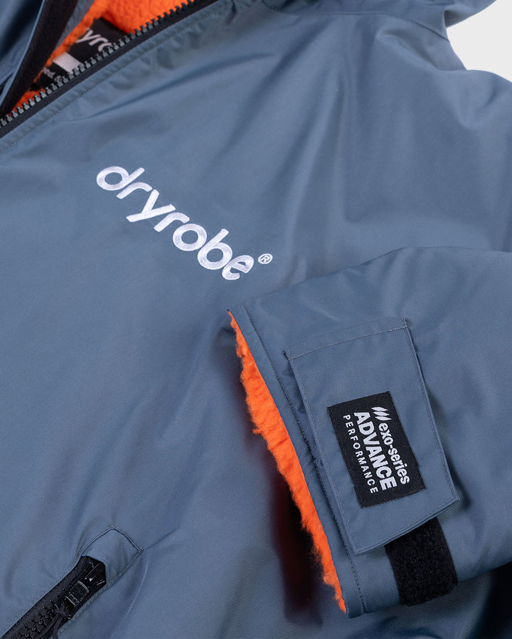 Dryrobe® Dark Grey Orange Kids Advance Changing Robe
