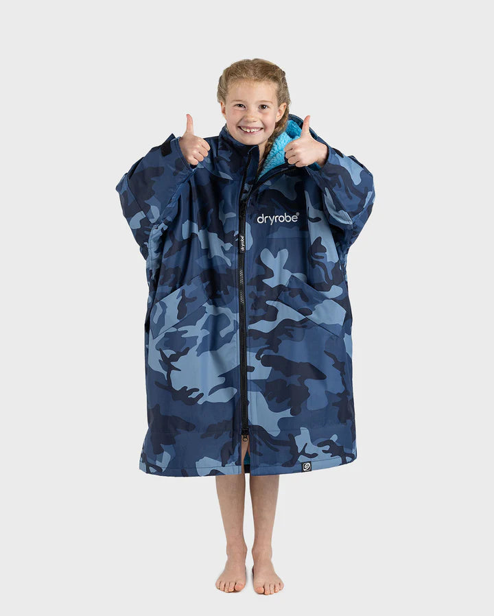 Dryrobe® Blue Camo Blue Kids Advance Changing Robe