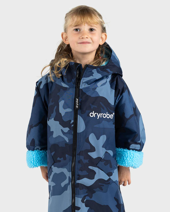 Dryrobe® Blue Camo Blue Kids Advance Changing Robe