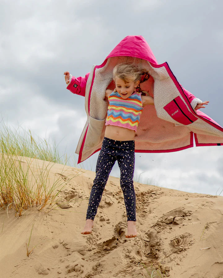 Dryrobe® Pink Light Grey Kids Advance Changing Robe
