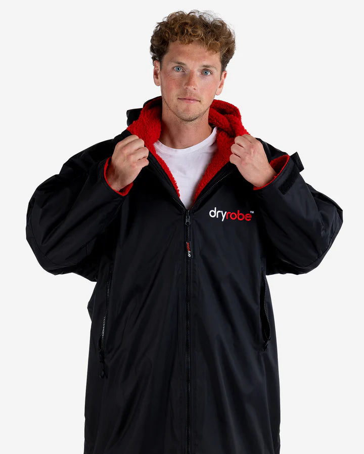 Dryrobe® Black Red Advance Changing Robe