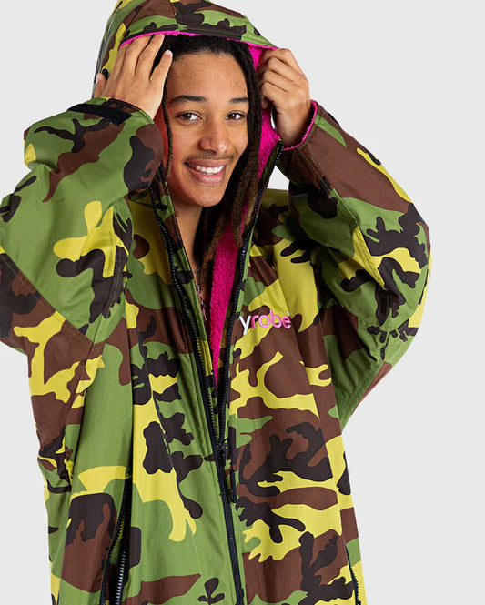 Dryrobe® Camo Pink Advance Changing Robe