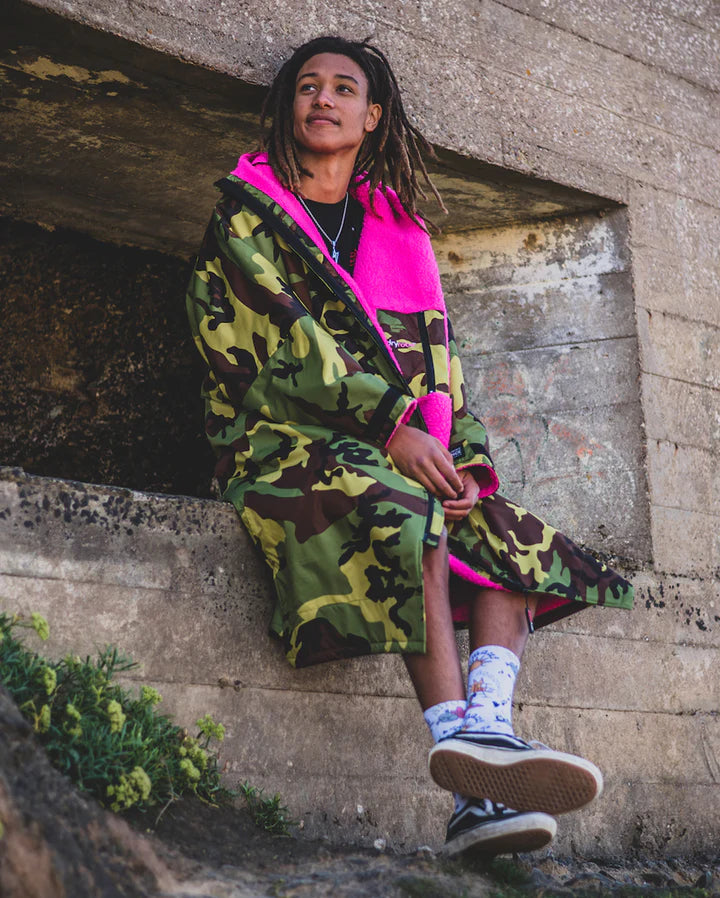 Dryrobe® Camo Pink Advance Changing Robe