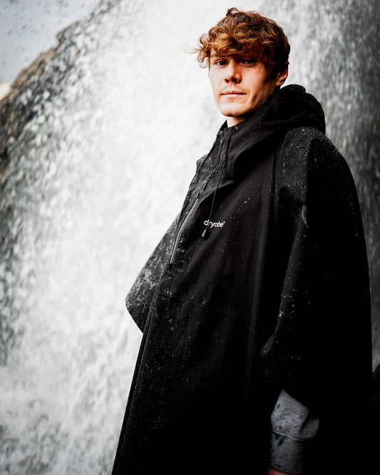 Dryrobe® Black One Size Rainproof Poncho