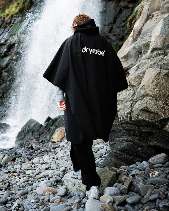 Dryrobe® Black One Size Rainproof Poncho