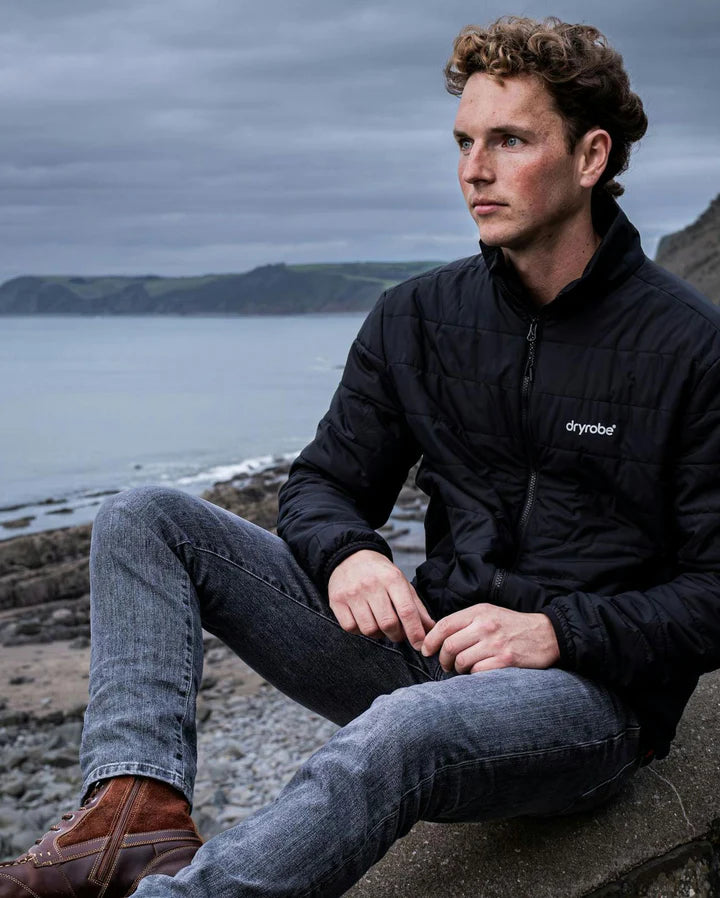 Dryrobe® Black Men's Light Weight Jacket