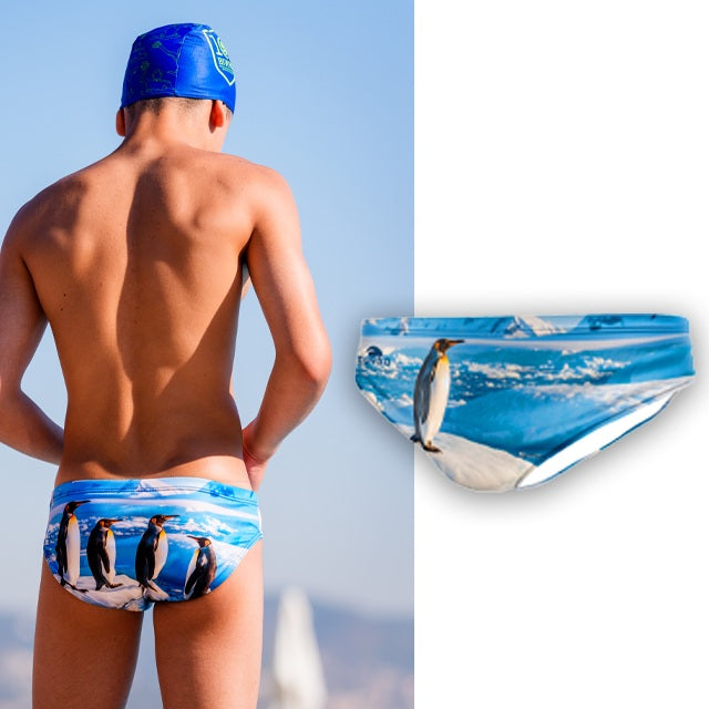 TURBO Penguin - 732460 - Mens Suit - Water Polo Swimming Trunks