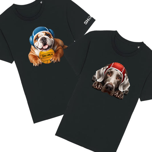 SHOALO - Polo Dogs Premium Organic Cotton Unisex T-Shirt - 2 PACK