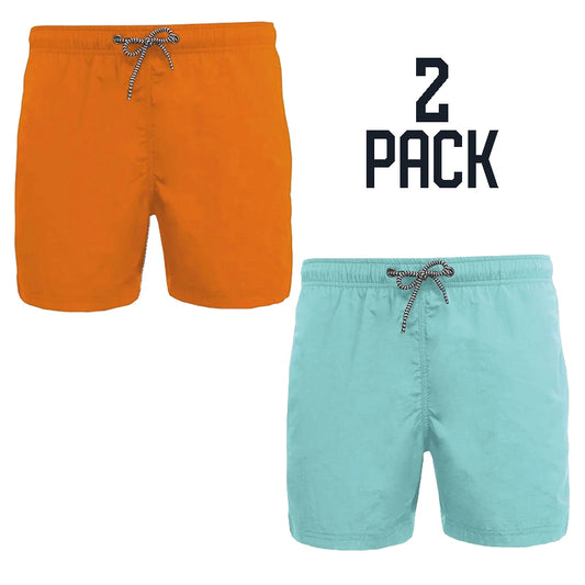 Boys / Teenagers Swim / Beach Shorts - 2 Pack