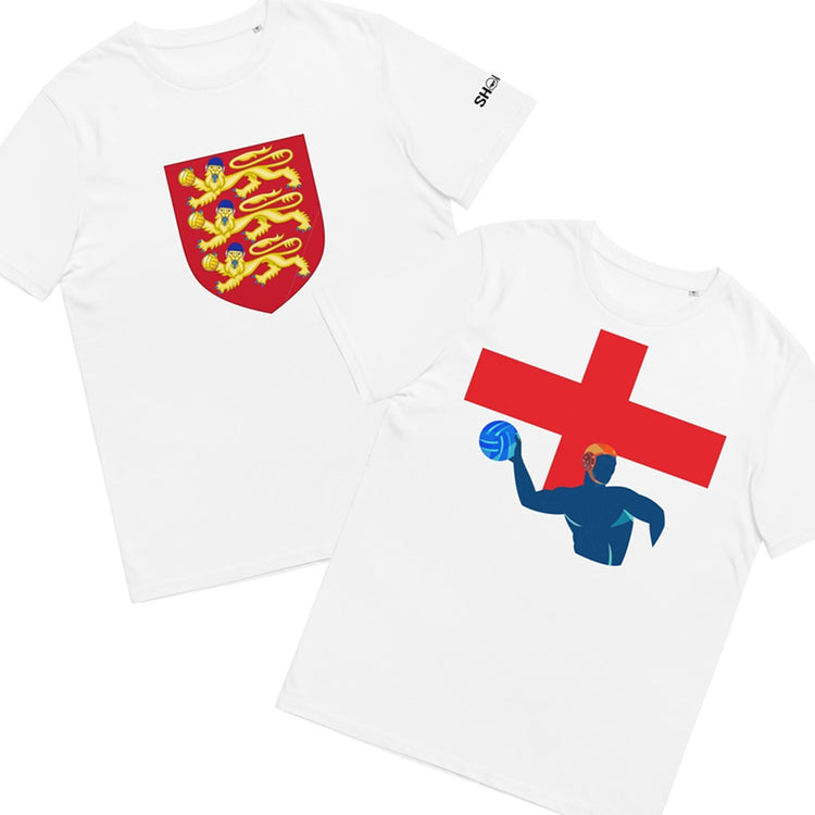 SHOALO - England Premium Organic Cotton Unisex T-Shirt - 2 PACK