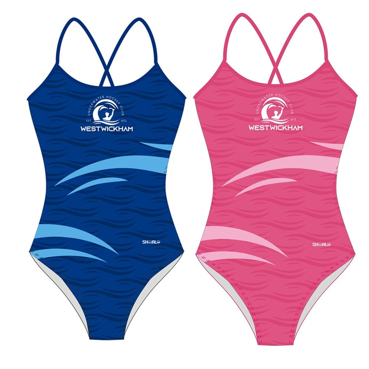 SHOALO Customised - West Wickham Womens W32 Tieback Swimsuit (various colours)