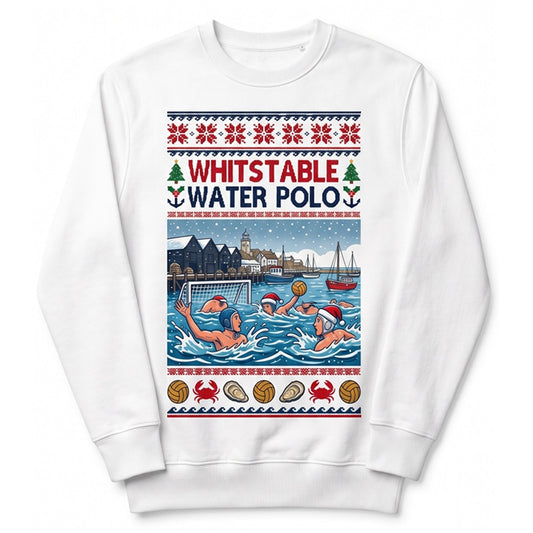 SHOALO Water Polo By The Sea - PERSONALISED Christmas Jumper