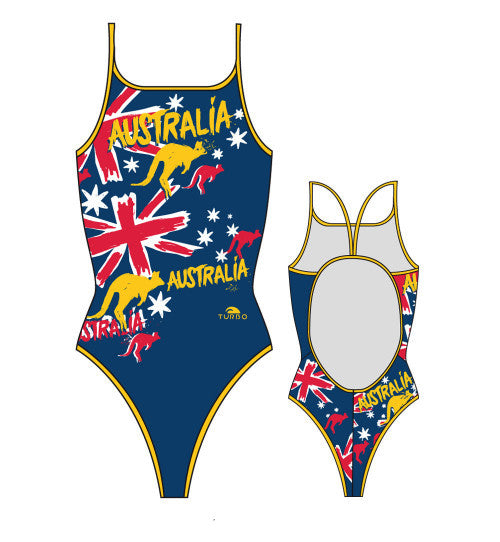TURBO - 8300307-0807 - Thin Strap Womens Swimsuit / Swimwear / Costume - Swimming