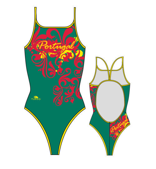 TURBO - 8300352-0508 - Thin Strap Womens Swimsuit / Swimwear / Costume - Swimming