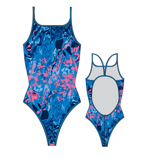 TURBO - 8300492-0006 - Thin Strap Womens Swimsuit / Swimwear / Costume - Swimming
