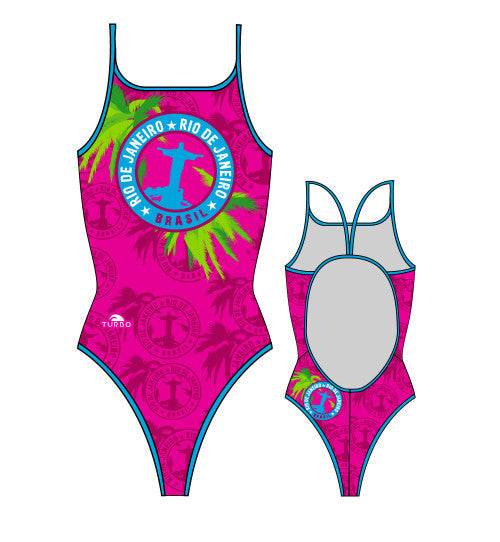 TURBO - 8300602-0018 - Thin Strap Womens Swimsuit / Swimwear / Costume - Swimming