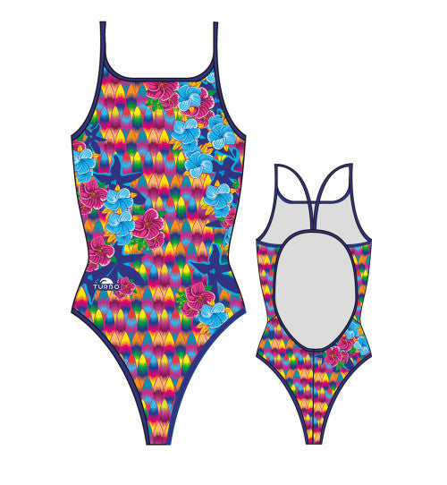 TURBO - 8300642-0099 - Thin Strap Womens Swimsuit / Swimwear / Costume - Swimming