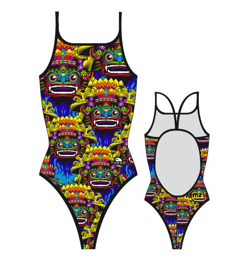 TURBO - 8300732-0099 - Thin Strap Womens Swimsuit / Swimwear / Costume - Swimming