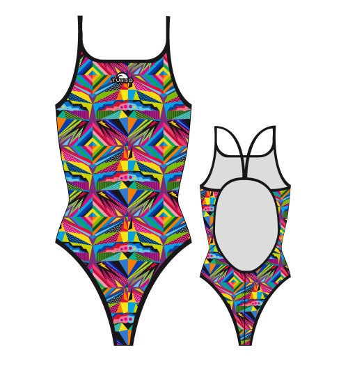 TURBO - 8300872-0099 - Thin Strap Womens Swimsuit / Swimwear / Costume - Swimming