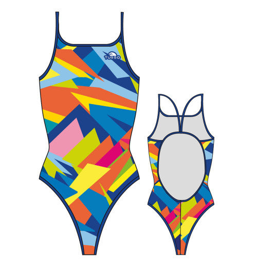 TURBO - 8300882-0099 - Thin Strap Womens Swimsuit / Swimwear / Costume - Swimming