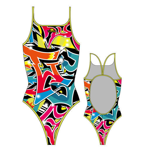 TURBO - 8301062-0099 - Thin Strap Womens Swimsuit / Swimwear / Costume - Swimming