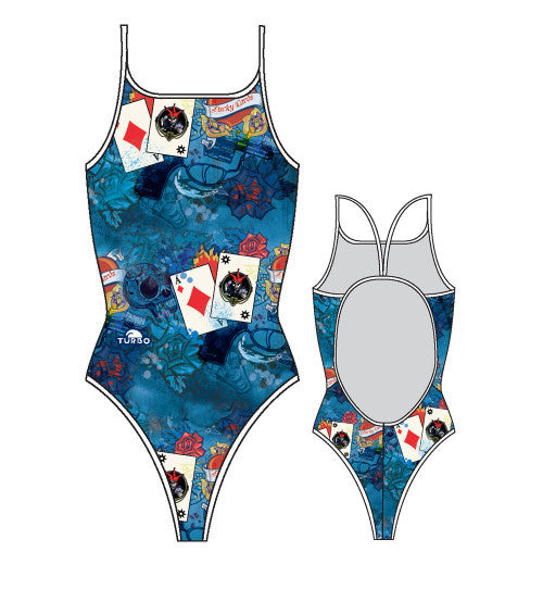 TURBO - 8301332-0006 - Thin Strap Womens Swimsuit / Swimwear / Costume - Swimming