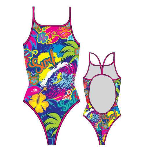 TURBO - 8301562-0099 - Thin Strap Womens Swimsuit / Swimwear / Costume - Swimming