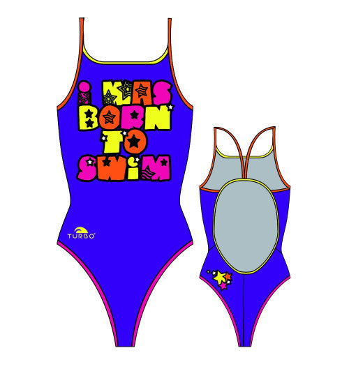 TURBO - 891972 - Thin Strap Womens Swimsuit / Swimwear / Costume - Swimming