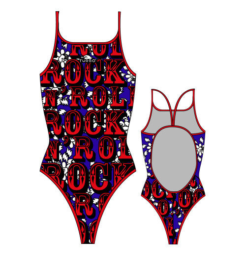 TURBO - 892822 - Thin Strap Womens Swimsuit / Swimwear / Costume - Swimming